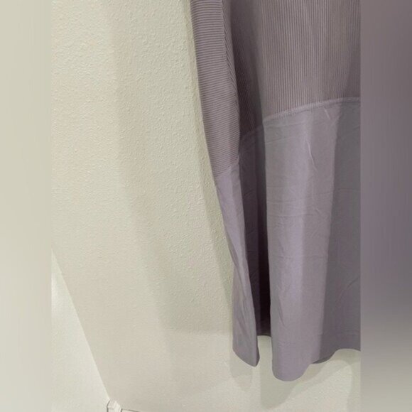 Athleta Ribbed Athleisure Midi Dress Preppy Errands Pastel Tennis Prep Stretch - Picture 4 of 8